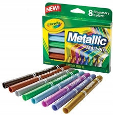Markery metaliczne 8 kolorów Crayola