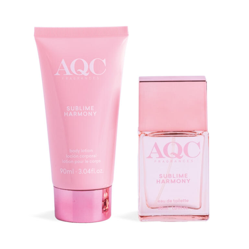 Zestaw prezentowy dla kobiet woda toaletowa balsam Sublime Harmony AQC 1szt