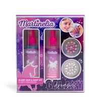 Zestaw rozświetlający do ciała i włosów dla dzieci Martinelia 2x 100 ml