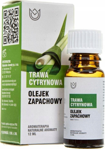 Olejek zapachowy eteryczny Trawa Cytrynowa N-A 12 ml