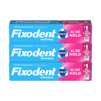 Krem do protez zębowych z cynkiem Original Complete Fixodent 3-pak 68 g