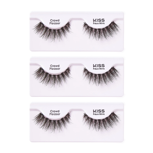Sztuczne rzęsy magnetyczne Magnetic Lashes Crowd Pleaser KMEL05C Kiss 3-pak
