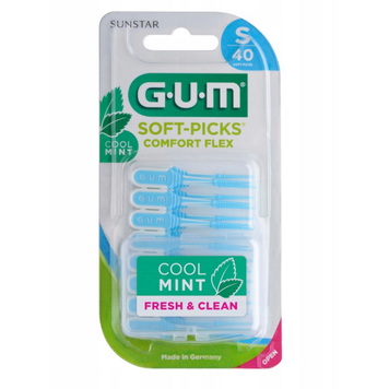 Sunstar Szczoteczki międzyzębowe miętowe GUM Soft-picks S 40 sztuk