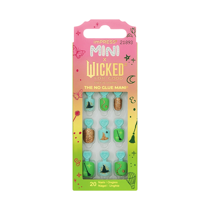 Paznokcie samoprzylepne dla dzieci WICKED limited KISS imPRESS 20 szt mini