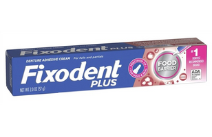 Klej do protez zębowych mocującyz z barierą na jedzenie PLUS Fixodent 57 g