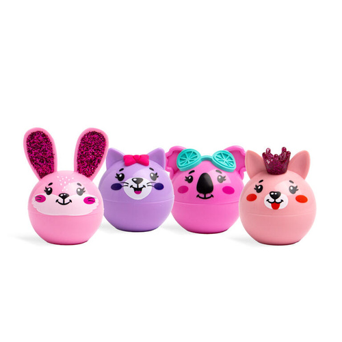 Nawilżający balsam do ust dla dzieci owocowy Whimsy Animals Martinelia 4 g