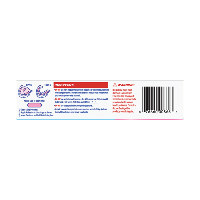 Klej do Protez Zębowych Mocujący Mocny FIXODENT Denture Adhesive 68 g USA