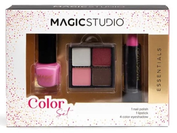 Zestaw do makijażu cienie do powiek pomadka lakier Magic Studio Set 1 szt