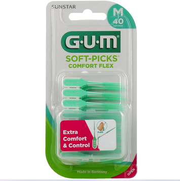 Sunstar Szczoteczki międzyzębowe GUM Soft-picks M 40 sztuk