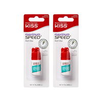 Szybkoschnący klej do paznokci z aplikatorem Maximum Speed KBGL01 Kiss 2pak