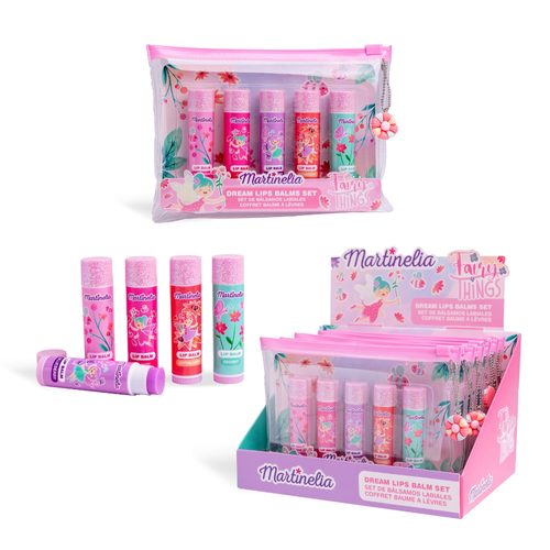 Zestaw owocowych balsamów do ust dla dzieci Fairy Things Martinelia 5x 3 g