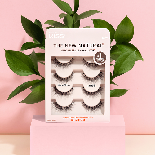 Sztuczne rzęsy wielopak efekt liftingu Nude Blanzer NNM02C Kiss 4 szt