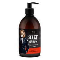 Żel pod prysznic dla mężczyzn 8w1 vegan SZEF WSZYSTKICH SZEFÓW LaQ 500 ml