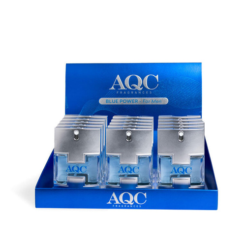 Woda toaletowa AQC Fragrances Blue Power For Men męski świeży zapach 30 ml