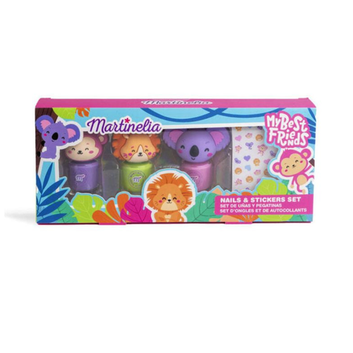 Zestaw lakierów do paznokci dla dzieci My Best Friends Martinelia 3,5 ml