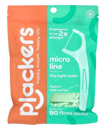 PLACKERS nitko-wykałaczki MICRO MINT 90 sztuk