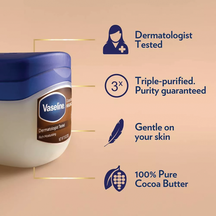 Nawilżająca wazelina Vaseline Cocoa Butter Healing Jelly masło kakaowe 368g