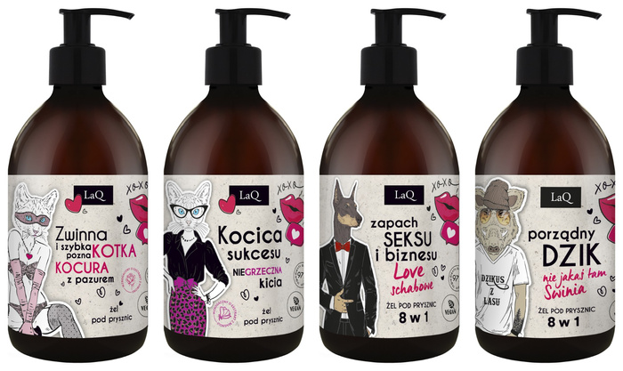 Naturalny żel pod prysznic dla kobiet MAGNOLIA: Kocica sukcesu LaQ 500ml