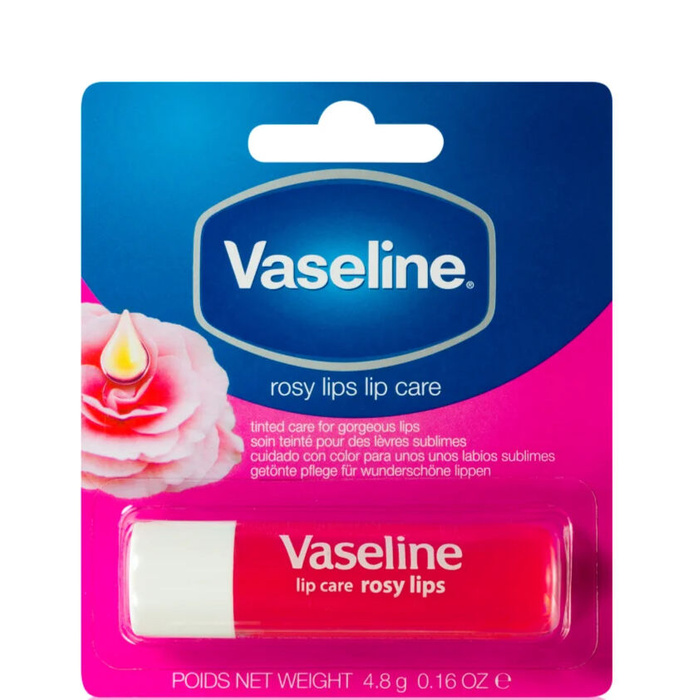 Balsam do ust z olejkiem różanym i migdałowym Lip Care Rosy Vaseline 4,8 g