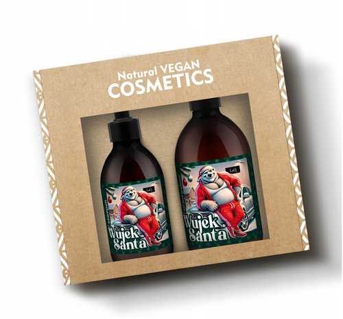 Świąteczny zestaw prezentowy dla mężczyzn żel szampon Wujek Santa LaQ 1 szt