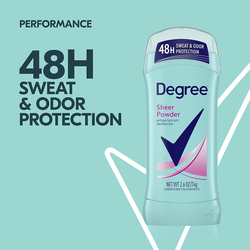 Antyperspirant damski w sztyfcie 48h ochrony SHEER POWDER Degree 74 g