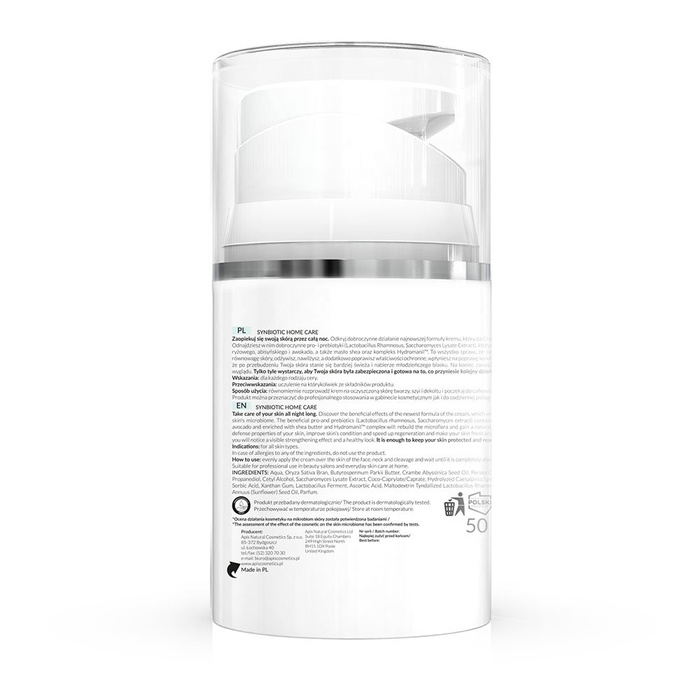 Krem na noc z probiotykami i prebiotykami SYNBIOTIC HOME CARE Apis 50 ml