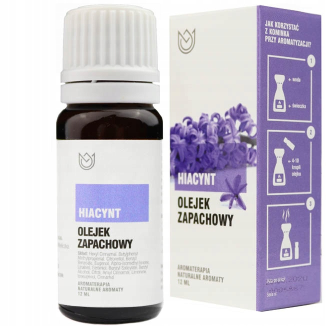 Olejek zapachowy HIACYNT do kominków i aromaterapii Naturalne Aromaty 10 ml