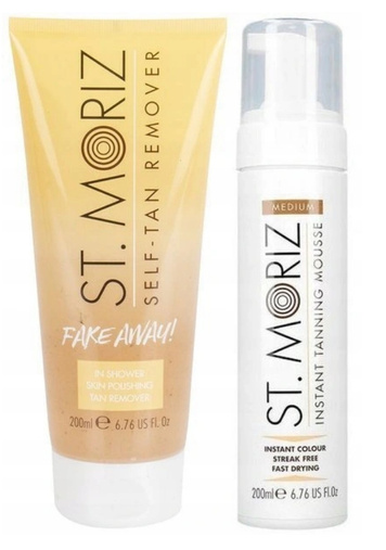 Zestaw samoopalacz + scrub St Moriz Glow Away