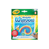 Zmywalne pisaki do okien i szkła Window Markers 8 kolorów Crayola 8 szt.
