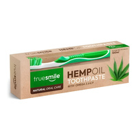 Pasta do zębów bez fluoru z olejem konopnym + szczoteczka Truesmile 100 ml