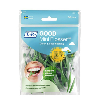 Nitko-wykałaczki GOOD Mini Flosser mieczyk z nicią TePe 36 szt