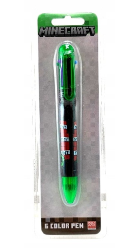 Wielokolorowy długopis Creeper MINECRAFT Mojang Kids Euroswan 6 kolorów
