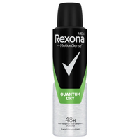 Antyperspirant męski w sprayu bez alkoholu 48h Quantum Dry Rexona 150 ml