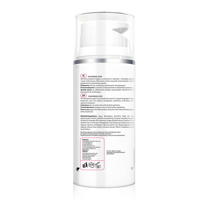 Krem do cery wrażliwej z rozszerzonymi naczynkami COUPEROSE-STOP Apis 100ml