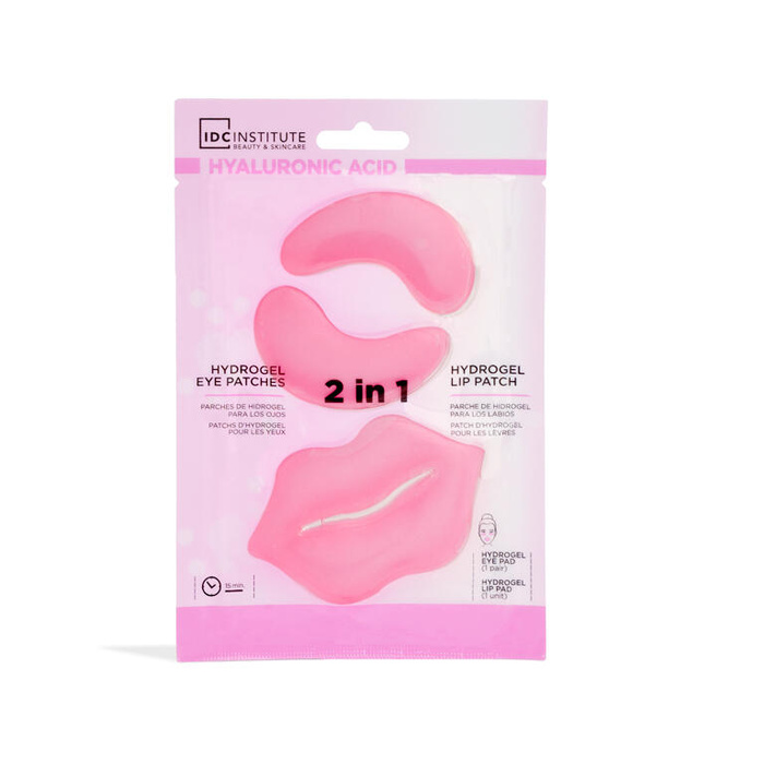 Zestaw płatków pod oczy i na usta z kwasem hialuronowym IDC Institute 1 szt