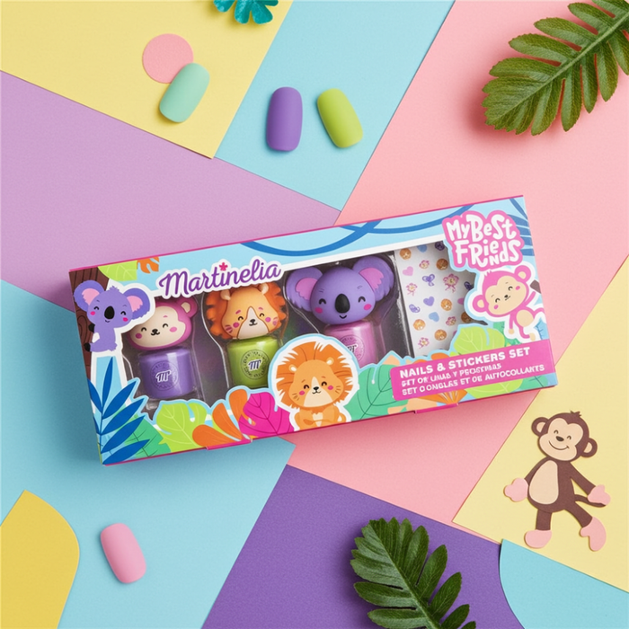 Zestaw lakierów do paznokci dla dzieci My Best Friends Martinelia 3,5 ml