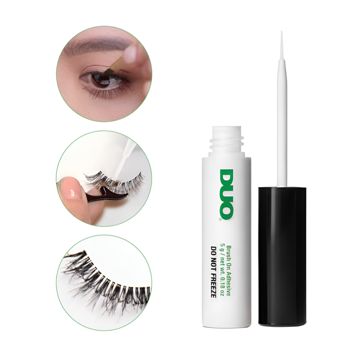 Bezbarwny klej do sztucznych rzęs DUO z wit. A,E,C Brush On Ardell 6pak 5ml