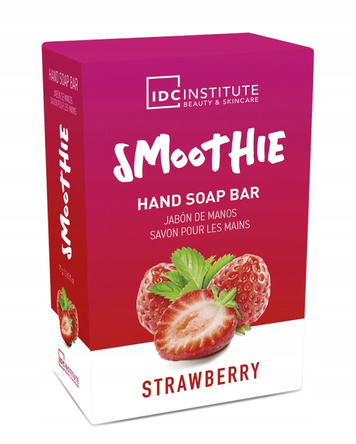 Nawilżające mydło w kostce do rąk truskawkowe smoothie IDC INSTITUTE 75g