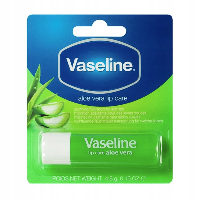 Balsam do ust z aloesem i witaminą E Lip Care Aloe Vera Vaseline 4,8 g