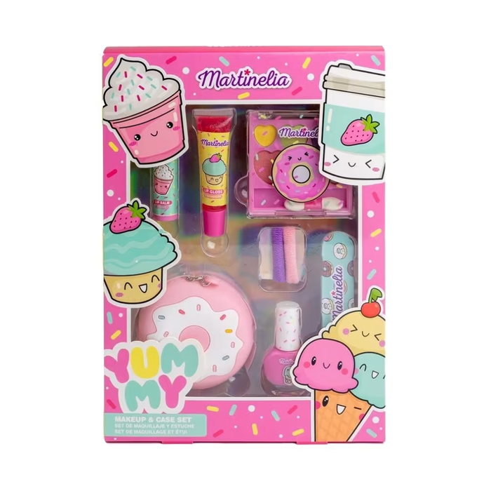 Zestaw kosmetyków do makijażu dla dzieci kosmetyczka brelok Martinelia 6 el