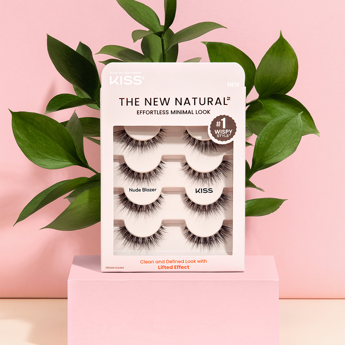 Sztuczne rzęsy wielopak efekt liftingu Nude Blanzer NNM02C Kiss 4 szt