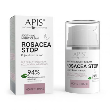 Krem do skóry wrażliwej na noc z kwasem azelainowym APIS Rosacea Stop 50 ml