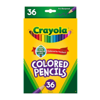 Kredki ołówkowe szkolne dla dzieci zaostrzone Colored Pencils Crayola 36szt