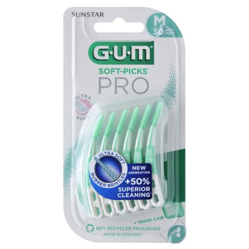 Sunstar Szczoteczki międzyzębowe GUM Soft-picks pro M 30 sztuk