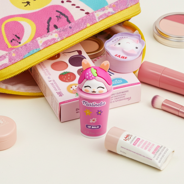 Nawilżający balsam do ust dla dzieci owocowy smak Lip Balm Martinelia 6 g