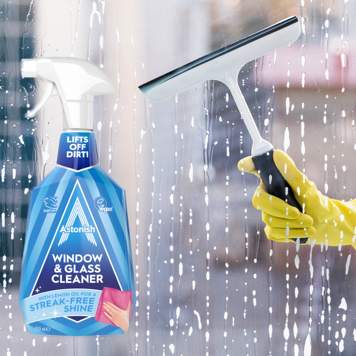 Płyn do szyb szkła i luster bez smug z olejkiem cytrynowym Astonish 750 ml