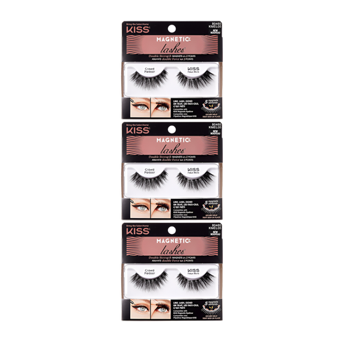Sztuczne rzęsy magnetyczne Magnetic Lashes Crowd Pleaser KMEL05C Kiss 3-pak