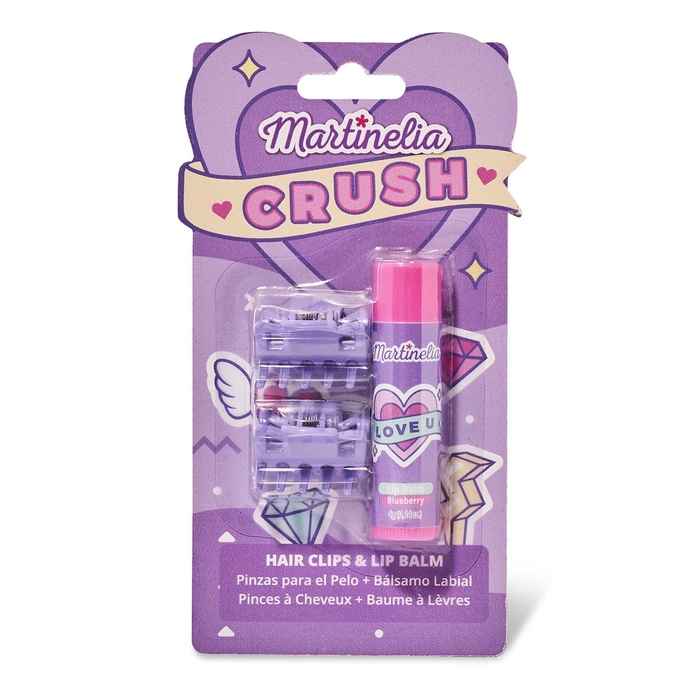 Zestaw dla dzieci balsam do ust i spinki do włosów CRUSH Martinelia 1 szt