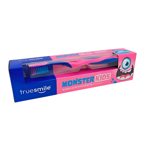 Pasta do zębów dla dzieci guma balonowa + szczoteczka Truesmile 75 ml
