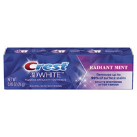 Wybielająca pasta do zębów z fluorem 3D White Radiant Mint Crest 24 g